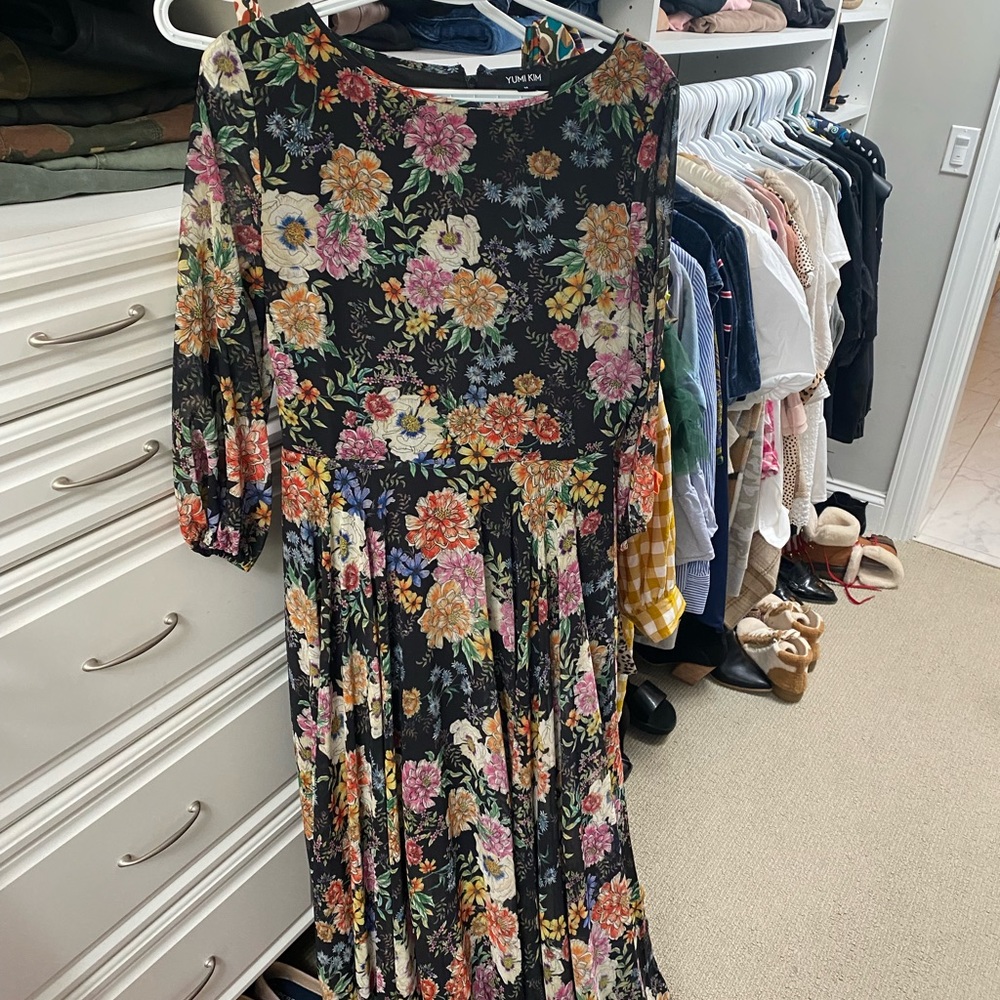 Yumi Kim floral Maxi dress- like new-M